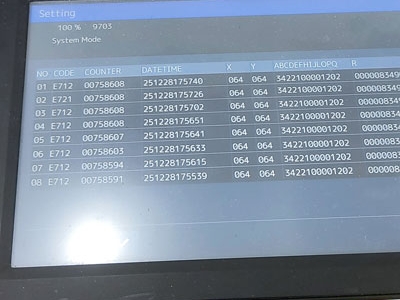 cách sửa lỗi e712 trên máy photocopy 306, 307, 3008A, 3018A