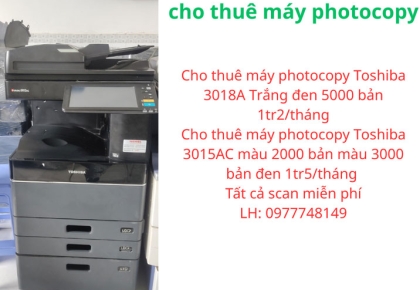Cho thuê máy photocopy giá rẻ tại TPHCM