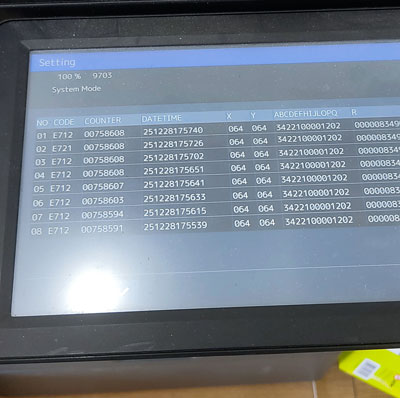 loi e721 toshiba 3018A